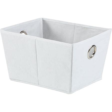 hl russel medium storage box white embossed with metal detail|H & L Russel Medium White Embossed Folding Storage Box .